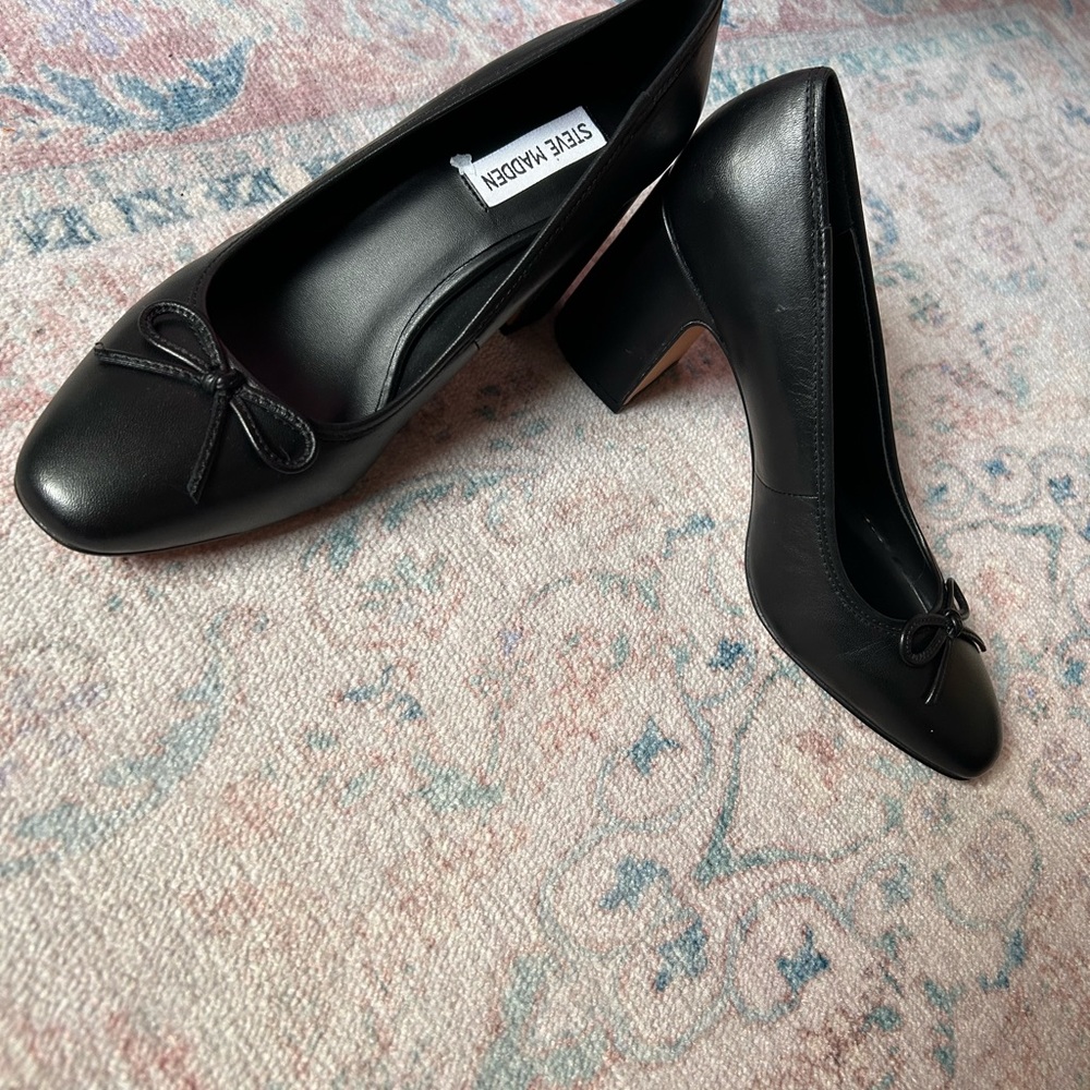 COPY - Steve Madden Women's Cohen Block-Heel Ballet Pumps size 8